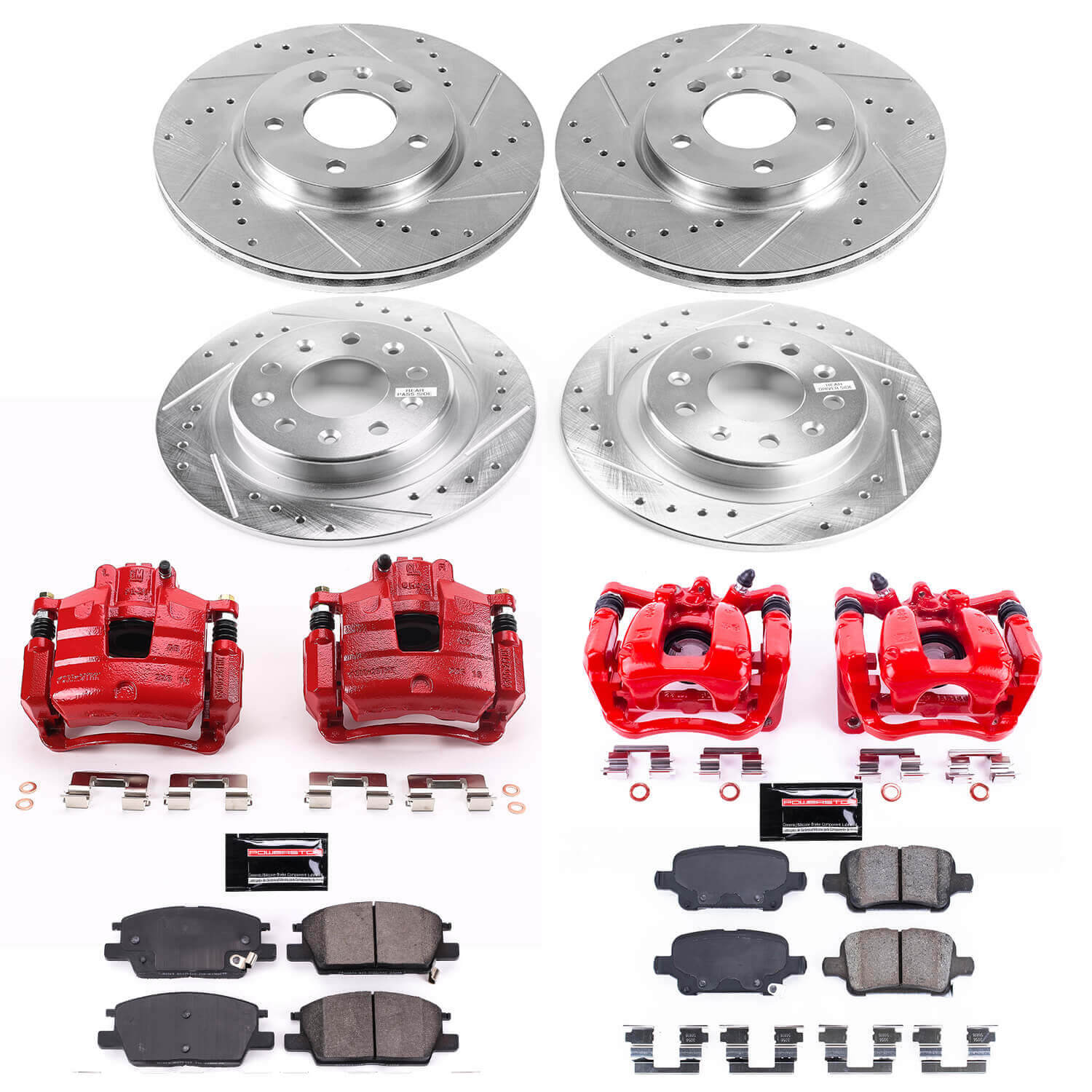 Power Stop KC7566 Z23 Evolution Sport Performance Pad And Rotor Kit With Calipers for 2017-2018 Buick Lacrosse product image