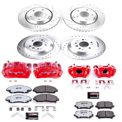 Power Stop KC7576-36 Z36 Extreme Performance Truck And Tow 1-Click Pad And Rotor Kit With Calipers for 2016-2021 Honda Pilot product image