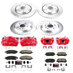 Power Stop KC7576 Z23 Evolution Sport Performance Pad And Rotor Kit With Calipers for 2016-2021 Honda Pilot product image