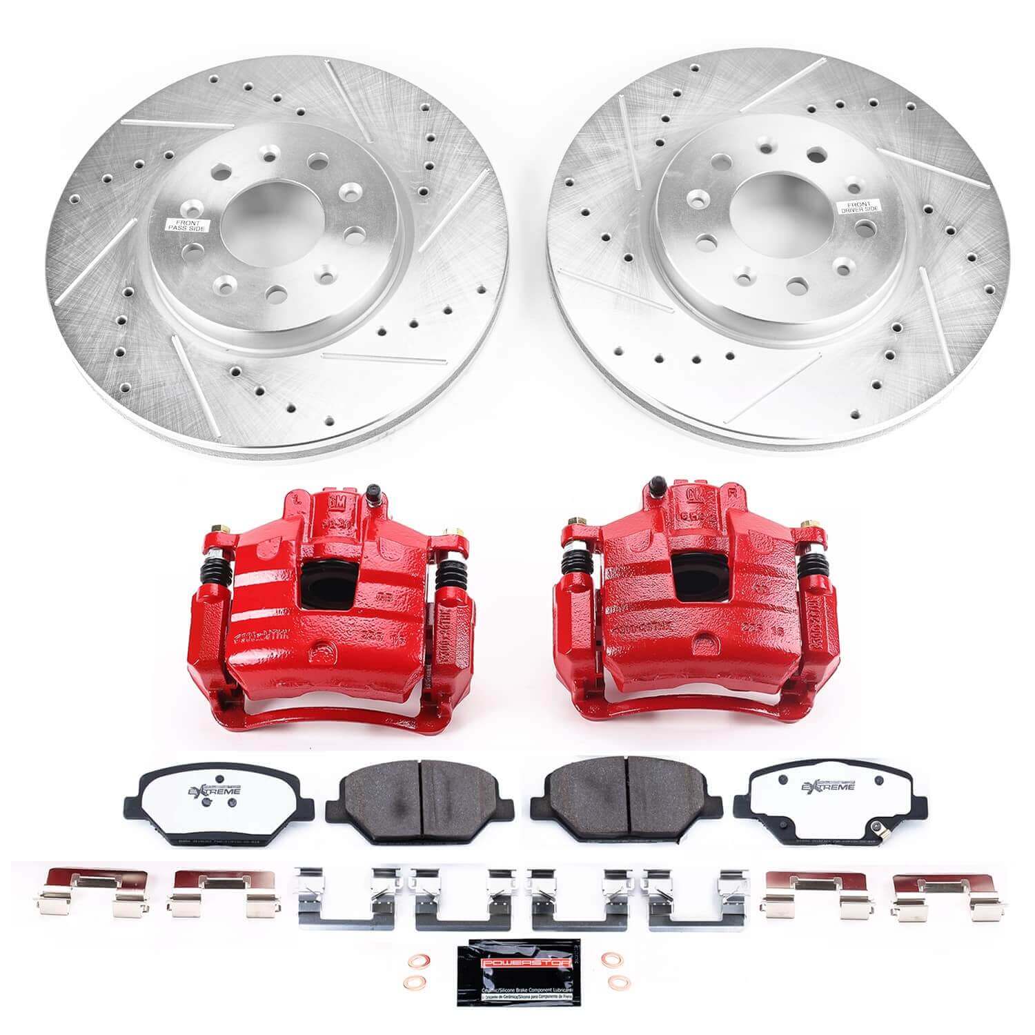 Power Stop KC7661B-26 - Front Z26 Street Warrior Pad And Rotor Kit With Calipers vehicle fitment brake part