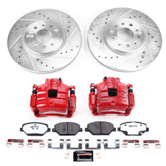 Power Stop KC7661B-26 - Front Z26 Street Warrior Pad And Rotor Kit With Calipers vehicle fitment brake part