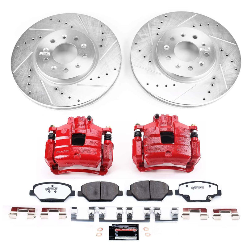 Power Stop KC7661B-26 - Front Z26 Street Warrior Pad And Rotor Kit With Calipers vehicle fitment brake part