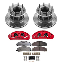 Power Stop KC7669-36 - Front Z36 Truck And Tow Pad And Rotor Kit With Calipers vehicle fitment brake part