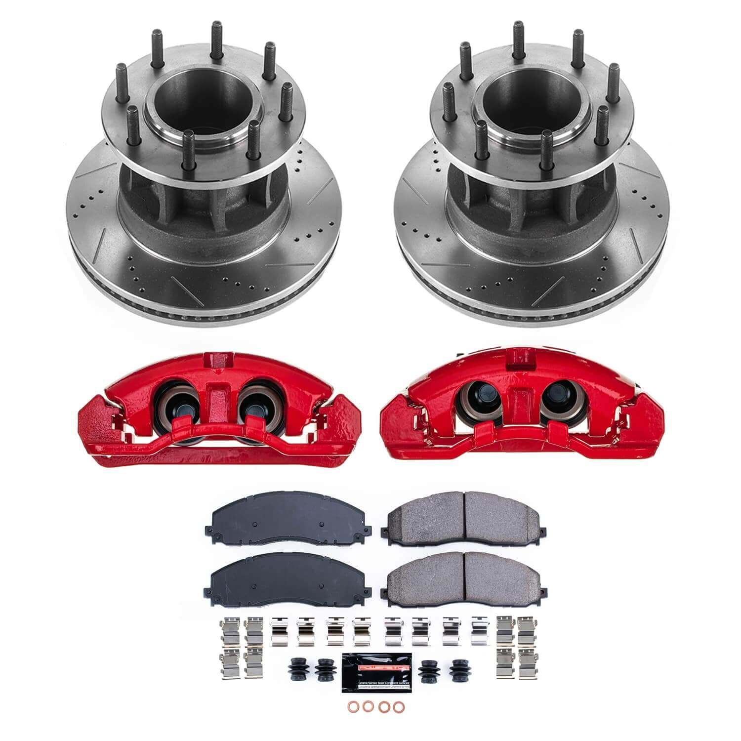 Power Stop KC7669 - Front Z23 Evolution Sport Pad And Rotor Kit With Calipers vehicle fitment brake part