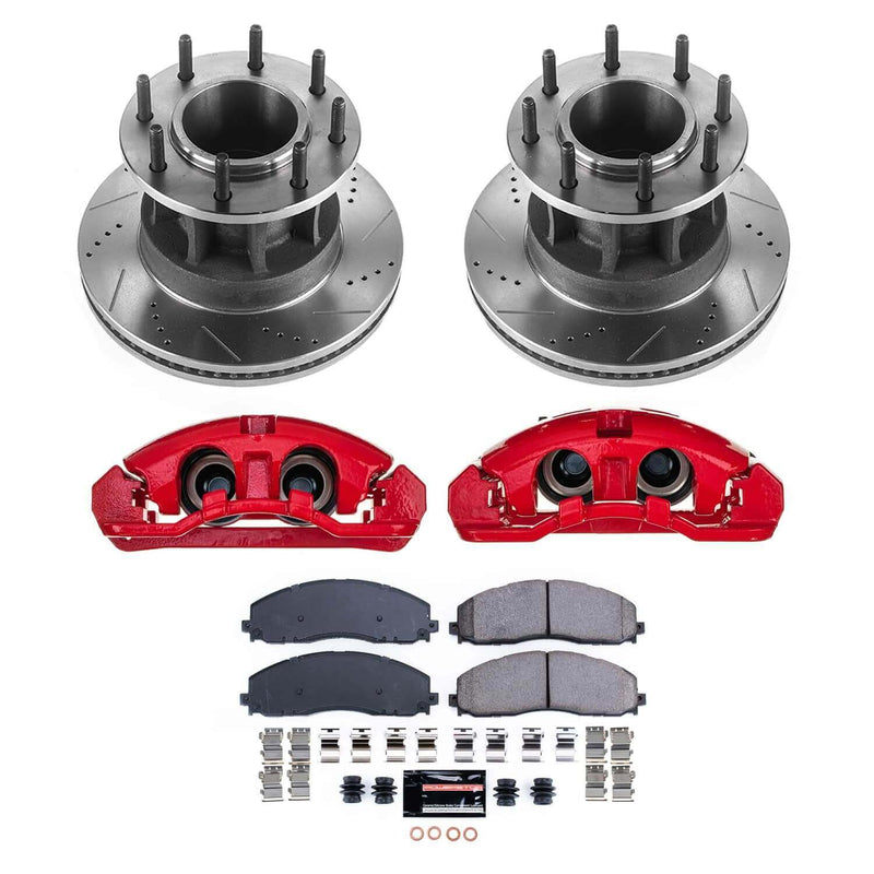 Power Stop KC7669 - Front Z23 Evolution Sport Pad And Rotor Kit With Calipers vehicle fitment brake part