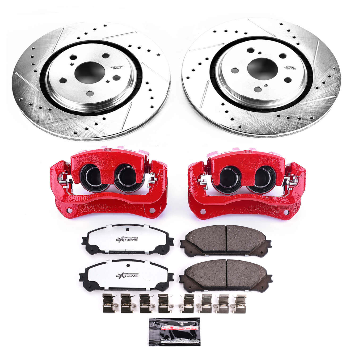 Power Stop KC7688-36 Z36 Extreme Performance Truck And Tow 1-Click Front Brake Kit With Calipers for 2022-2024 Lexus NX350 product image