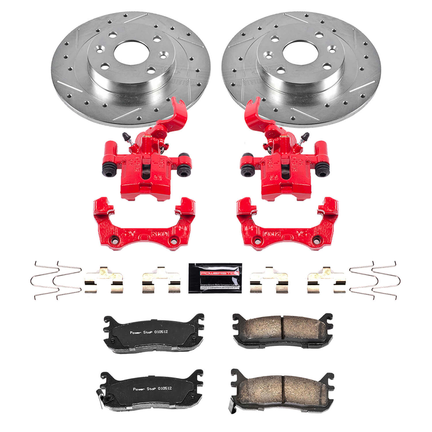 Power Stop KC772 Z23 Evolution Sport Performance 1-Click Brake Kit With Calipers (Rear) for 1994-2005 Mazda Miata / MX-5 product image