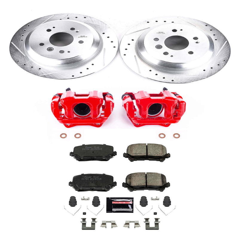 Power Stop KC7727 Z23 Evolution Sport Performance Pad And Rotor Kit With Calipers for 2016-2021 Honda Pilot product image