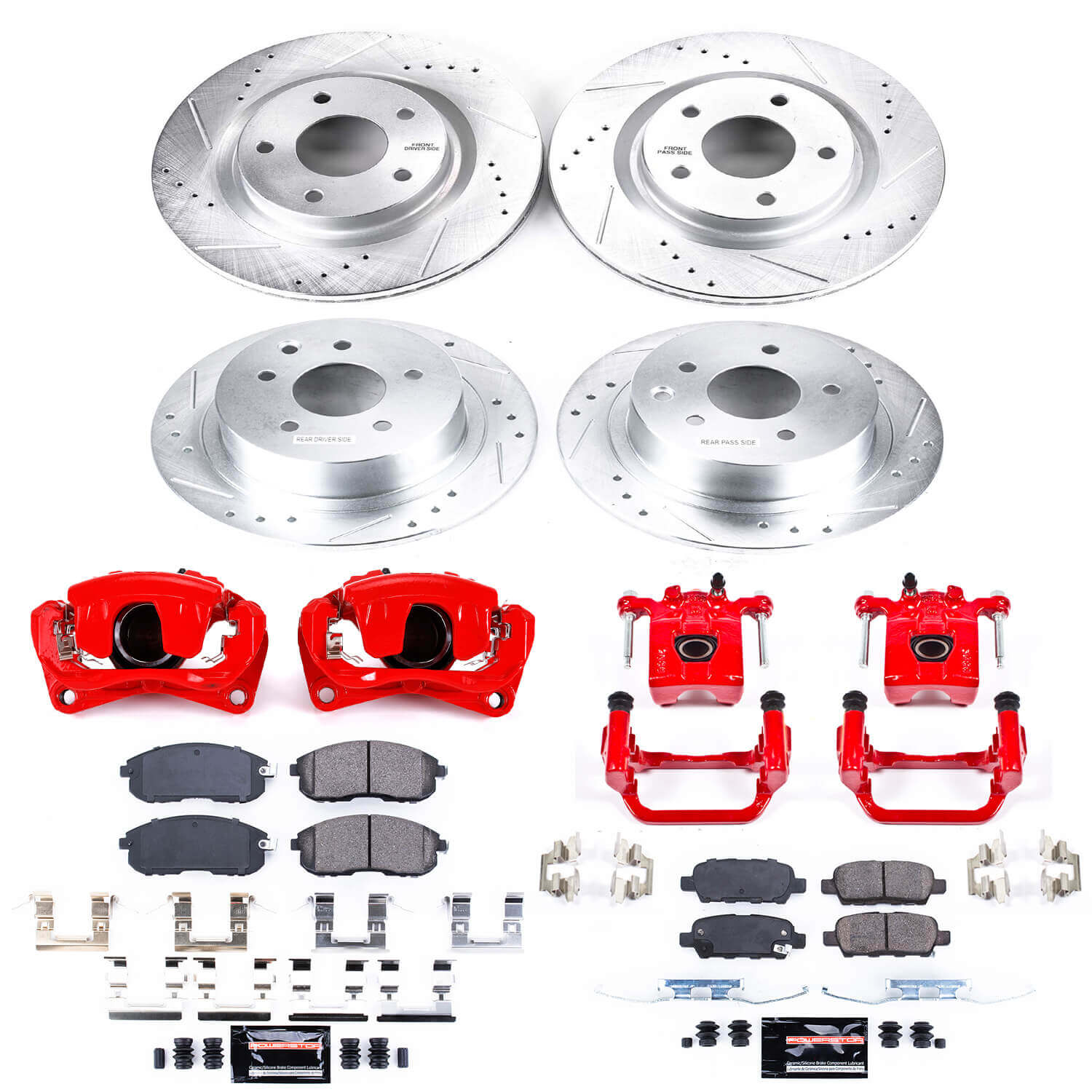 Power Stop KC7865 Z23 Evolution Sport Front And Rear Brake Kit for 2007-2010 Nissan Altima product image