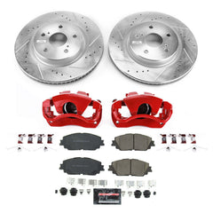 Power Stop KC7895 Front Z23 Evolution Sport Performance 1-Click Pad And Rotor Kit With Calipers for 2019 Lexus ES300H product image