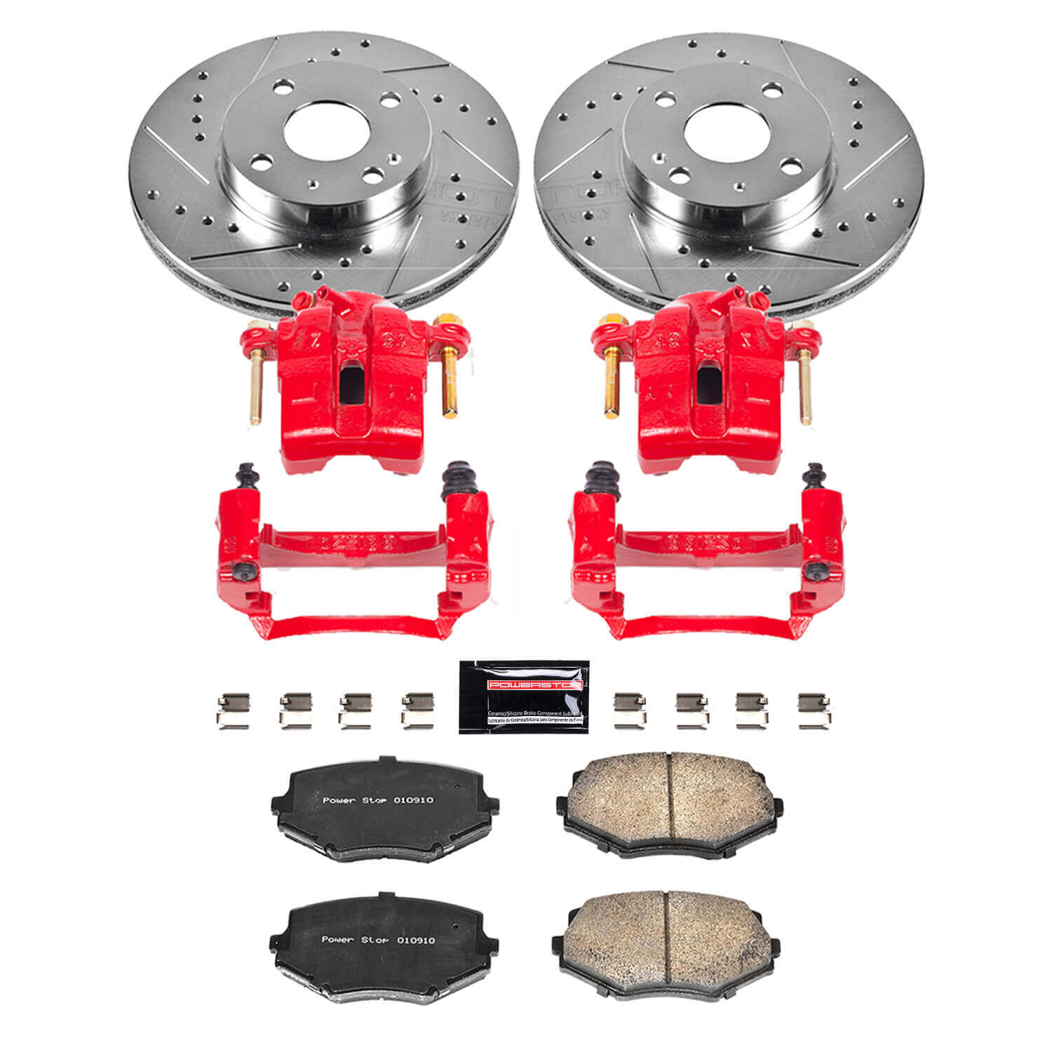 Power Stop KC793 Z23 Evolution Sport Performance 1-Click Brake Kit With Calipers (Front) for 1994-2005 Mazda Miata / MX-5 product image