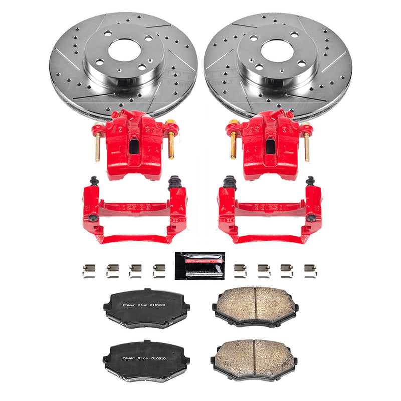 Power Stop KC793 Z23 Evolution Sport Performance 1-Click Brake Kit With Calipers (Front) for 1994-2005 Mazda Miata / MX-5 product image