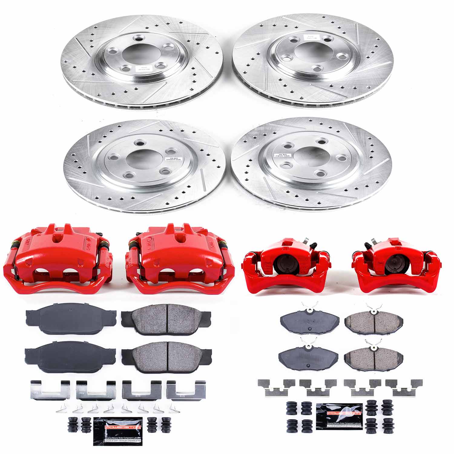 Power Stop KC7937 Z23 Evolution Sport Front And Rear Brake Kit for 2002-2005 Ford Thunderbird product image
