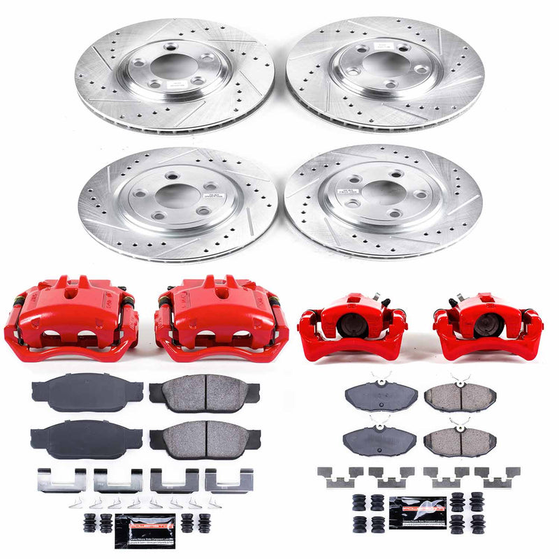 Power Stop KC7937 Z23 Evolution Sport Front And Rear Brake Kit for 2002-2005 Ford Thunderbird product image