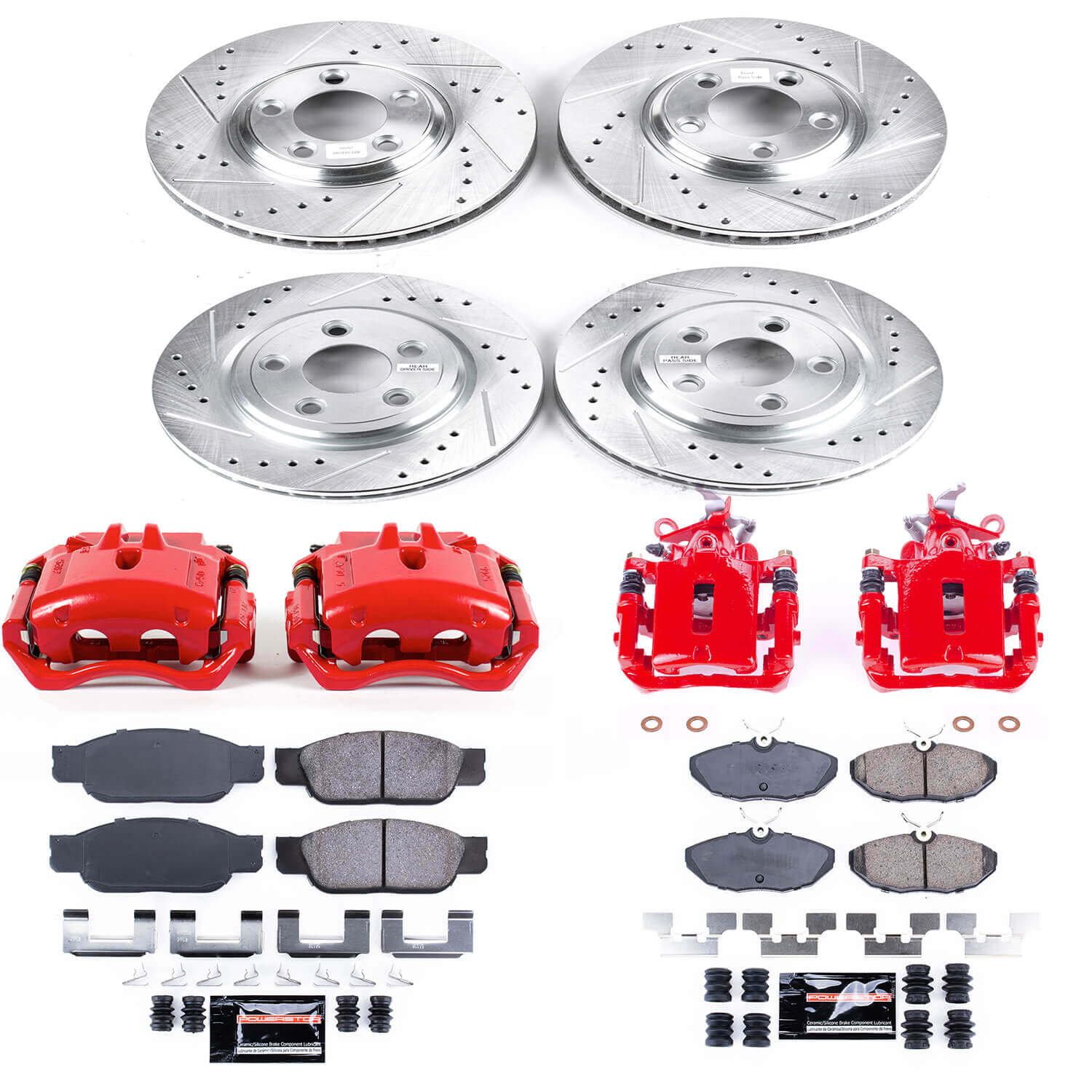 Power Stop KC7937A Z23 Evolution Sport Front And Rear Brake Kit for 2003-2006 Lincoln LS product image