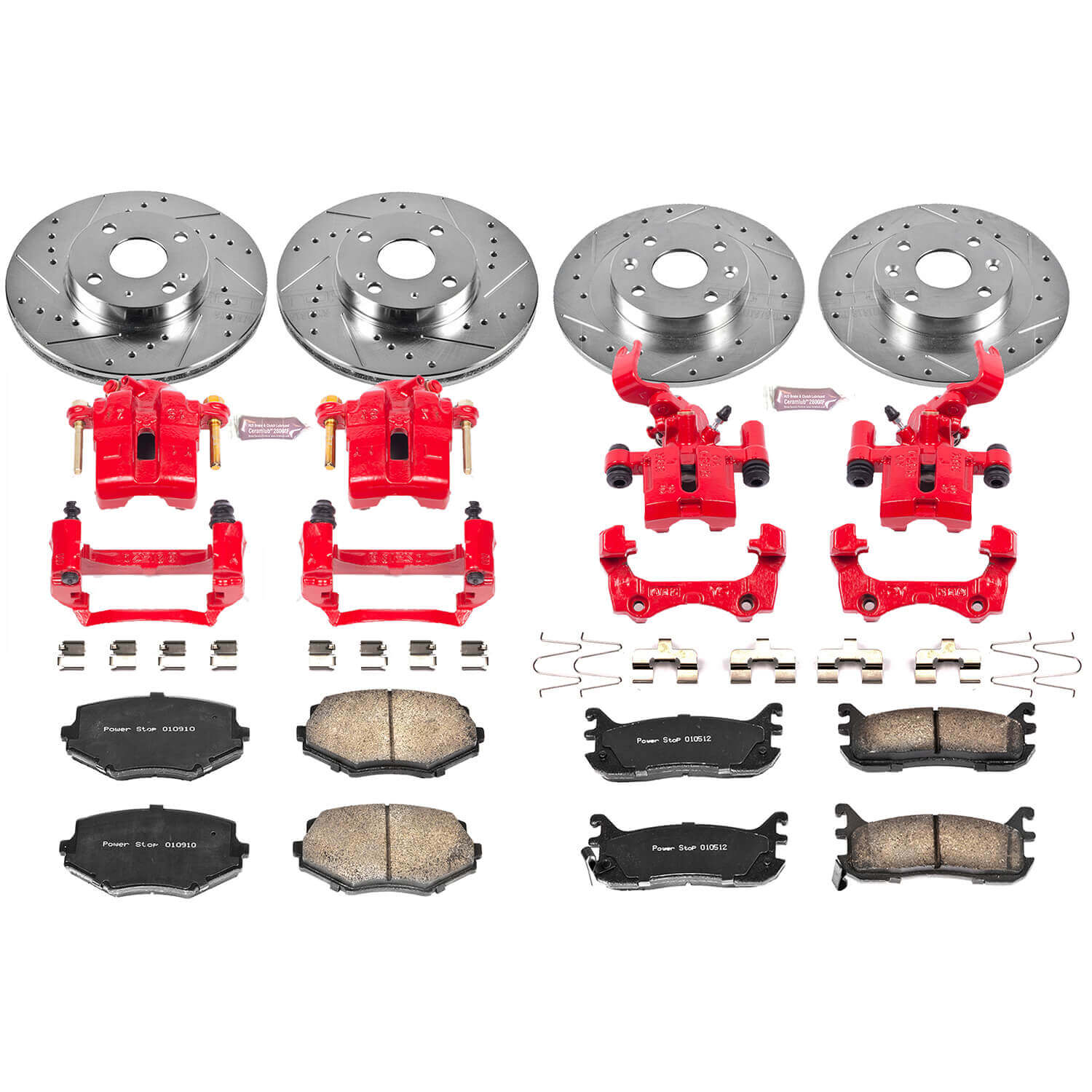 Power Stop KC794 Z23 Evolution Sport Performance 1-Click Brake Kit With Calipers (Front And Rear) for 1994-2005 Mazda Miata / MX-5 product image