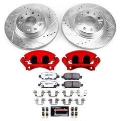 Power Stop KC7941A-36 - Front Z36 Truck And Tow Pad And Rotor Kit With Calipers vehicle fitment brake part