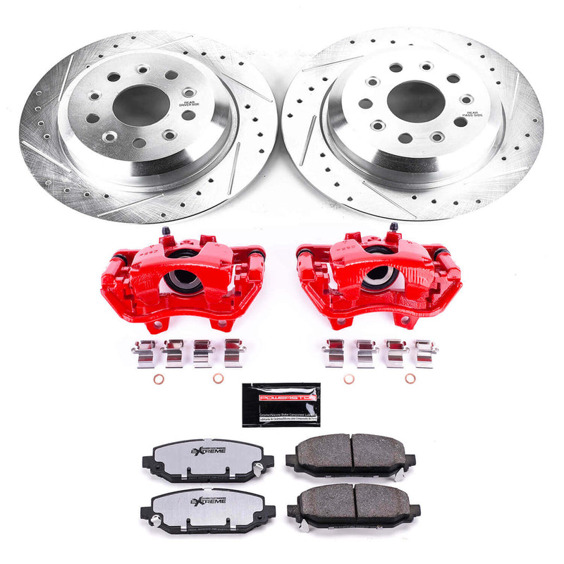Power Stop KC7942 36 - Z36 Extreme Performance Truck And Tow 1-Click Pad And Rotor Kit With Calipers for 2018 Jeep Wrangler Rubicon, Unlimited Rubicon, Unlimited Sahara product image
