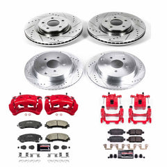 Power Stop KC8006 Front And Rear Z23 Evolution Sport Performance 1-Click Pad And Rotor Kit With Calipers for 2014-2016 Infiniti Q50 Base, Hybrid Premium, Premium product image