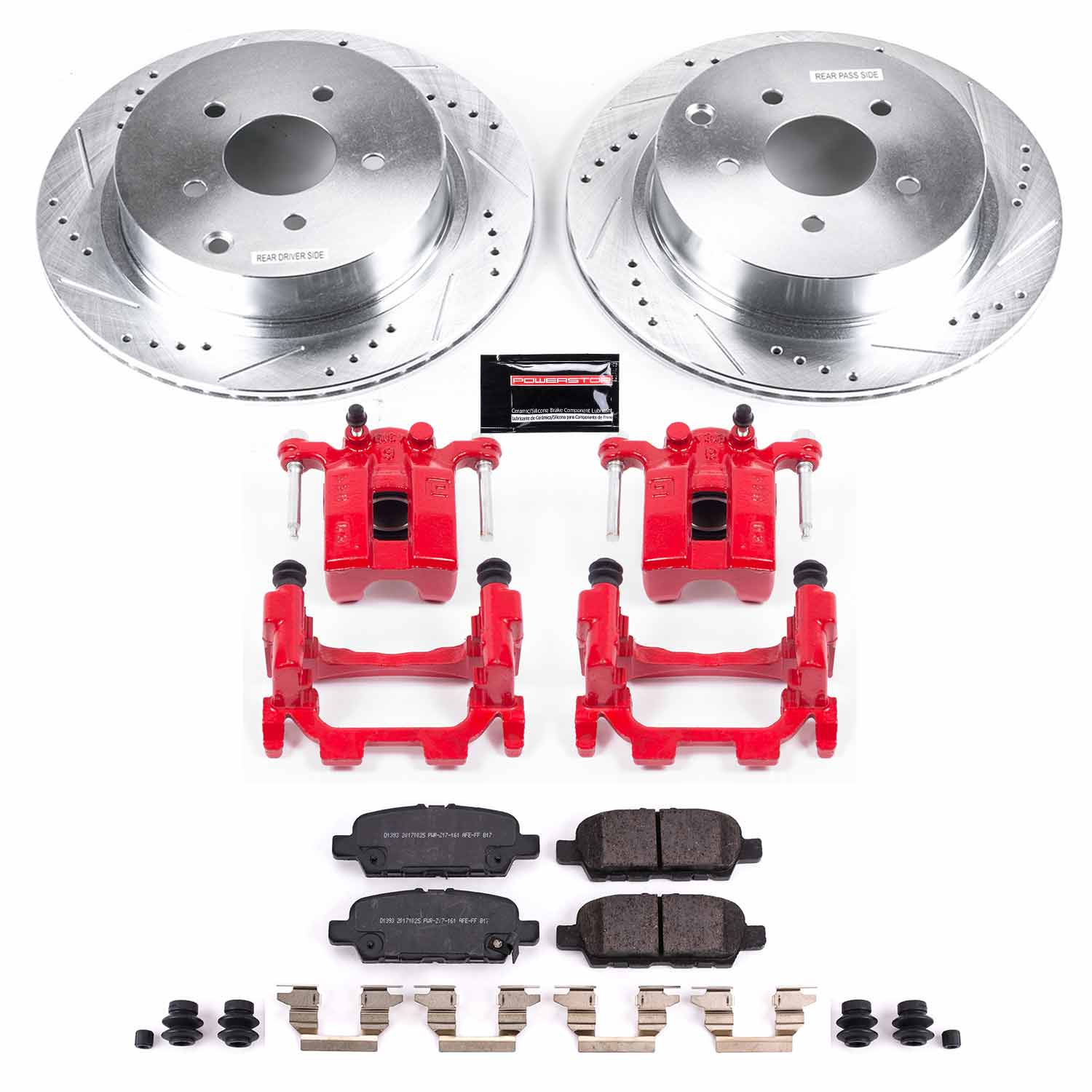 Power Stop KC8021 Z23 Evolution Sport Rear Brake Kit for 2014-2016 Infiniti Q50 Base, Hybrid Premium, Premium product image