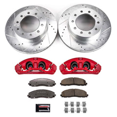 Power Stop KC8029-36 Front Z36 Extreme Performance Truck And Tow 1-Click Pad And Rotor Kit With Calipers for 2015 Ford F-350 Super Duty 4 Wheel Drive product image
