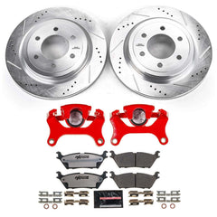 Power Stop KC8030-36 - Rear Z36 Extreme Performance Truck And Tow 1-Click Pad And Rotor Kit With Calipers vehicle fitment brake part
