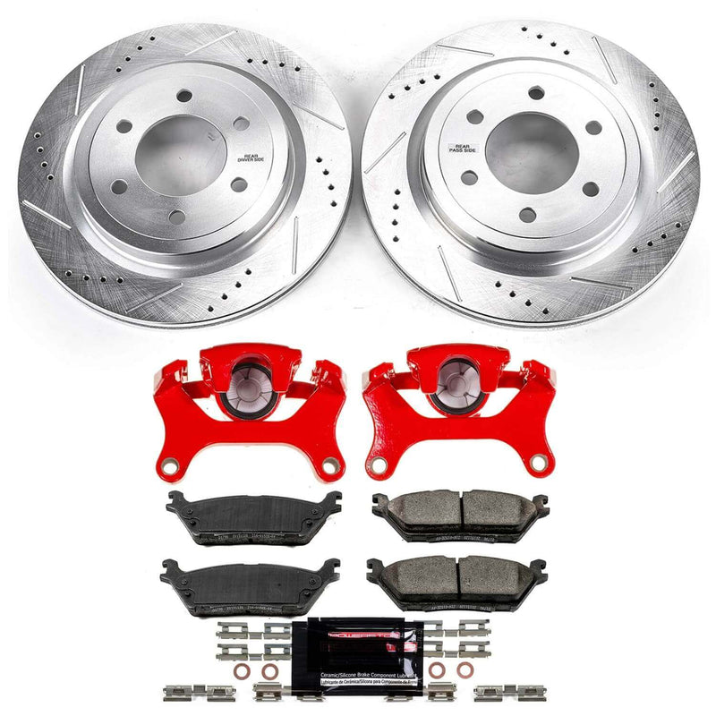 Power Stop KC8030 - Rear Z23 Evolution Sport Pad And Rotor Kit With Calipers vehicle fitment brake part