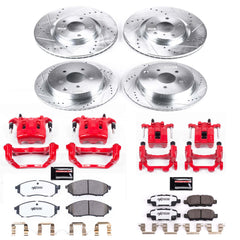 Power Stop KC8061-26 Z26 Street Warrior 1-Click Front And Rear Brake Kit With Calipers for 2014-2019 Infiniti Q70 product image