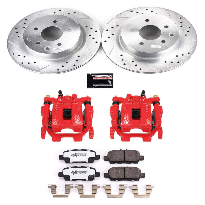 Power Stop KC8062A-26 Z26 Street Warrior 1-Click Rear Brake Kit With Calipers for 2016-2020 Nissan Maxima product image