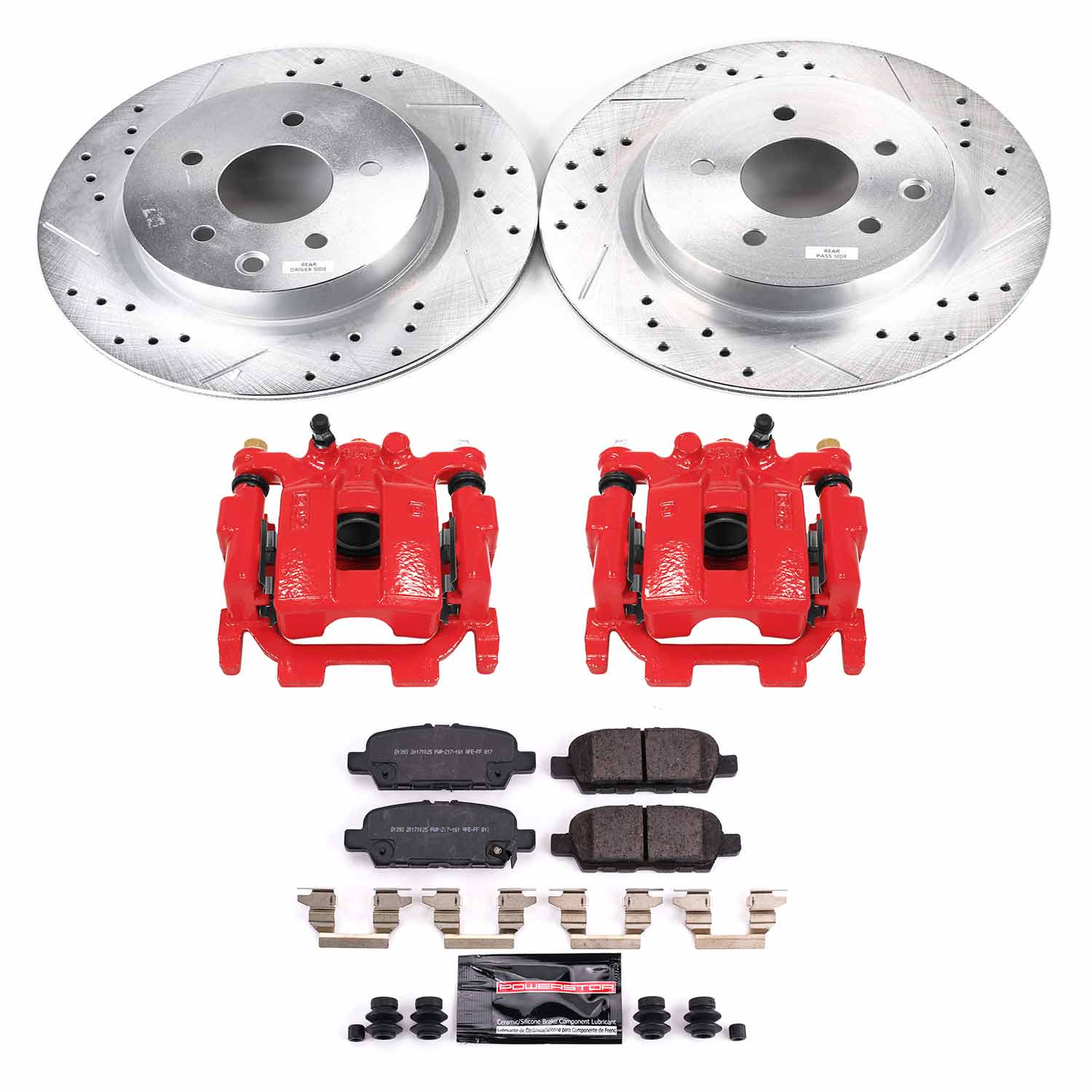 Power Stop KC8062A Z23 Evolution Sport Rear Brake Kit for 2016-2020 Nissan Maxima product image