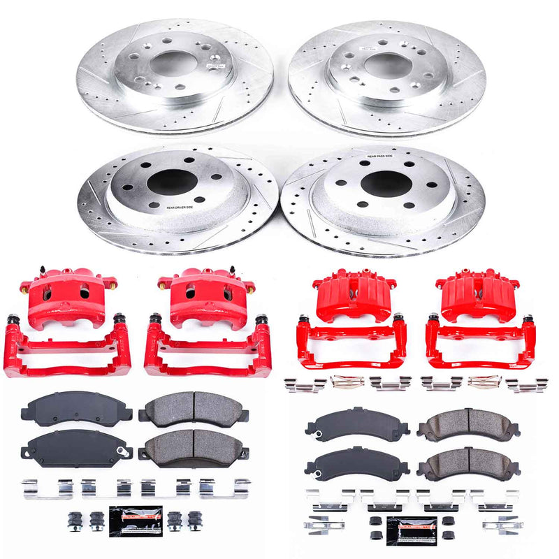 Power Stop KC8071 Z23 Evolution Sport Front And Rear Brake Kit for 2005-2006 GMC Sierra 1500 Denali product image
