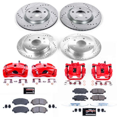 Power Stop KC8268 Z23 Evolution Sport Performance Pad And Rotor Kit With Calipers for 2008-2013 Nissan Rogue product image