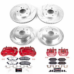 Power Stop KC8272 Front And Rear Z23 Evolution Sport Performance 1-Click Pad And Rotor Kit With Calipers for 2011-2014 Nissan Leaf product image