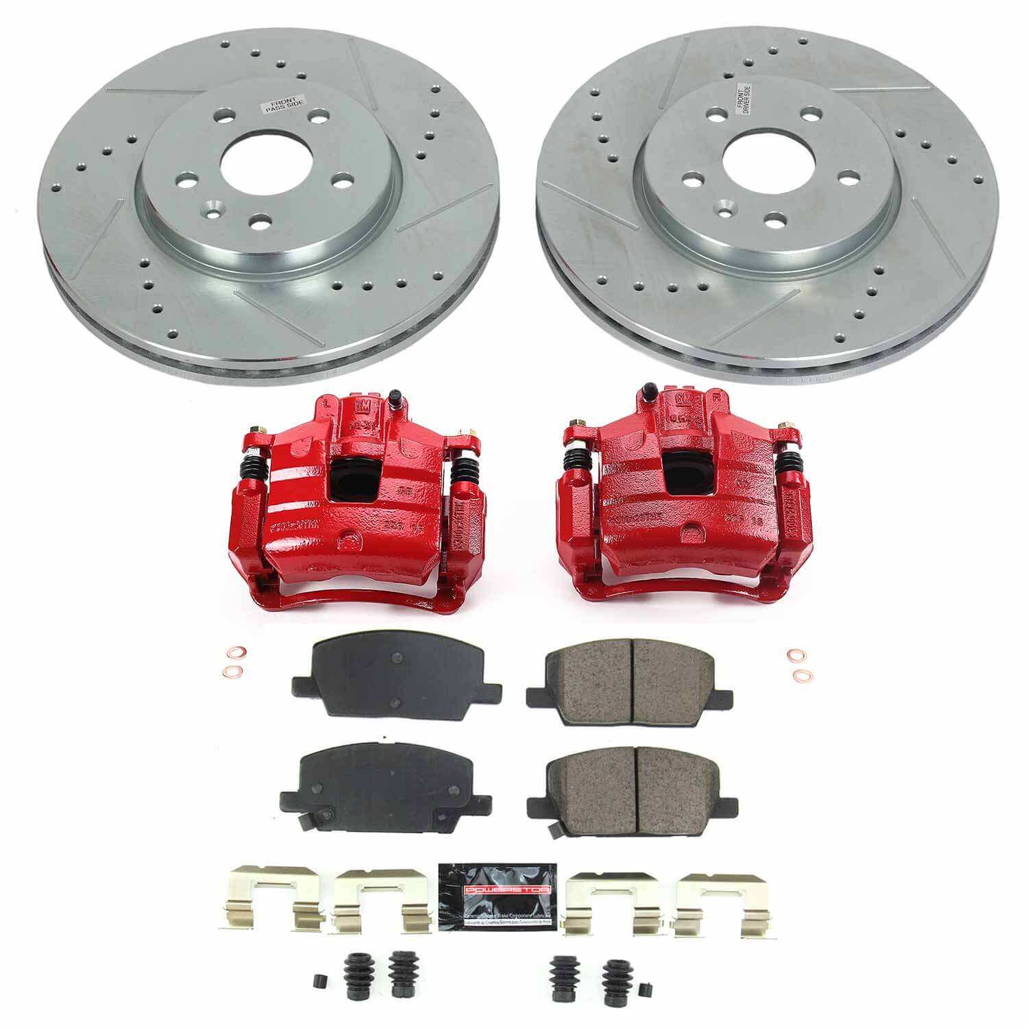 Power Stop KC8316 Front Z23 Evolution Sport Performance 1-Click Pad And Rotor Kit With Calipers for 2019-2020 Chevrolet Trax product image