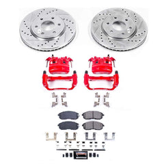 Power Stop KC8324 Front Z23 Evolution Sport Performance Pad And Rotor Kit With Calipers for 2016-2019 Nissan Frontier Rear Wheel Drive product image