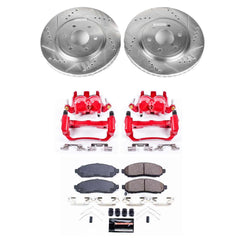 Power Stop KC8325 Front Z23 Evolution Sport Performance Pad And Rotor Kit With Calipers for 2016-2018 Nissan Frontier 4 Wheel Drive, Rear Wheel Drive product image