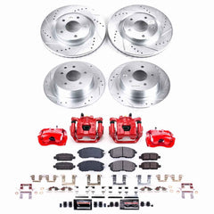 Power Stop KC8360 - Front And Rear Z23 Evolution Sport Pad And Rotor Kit With Calipers vehicle fitment brake part
