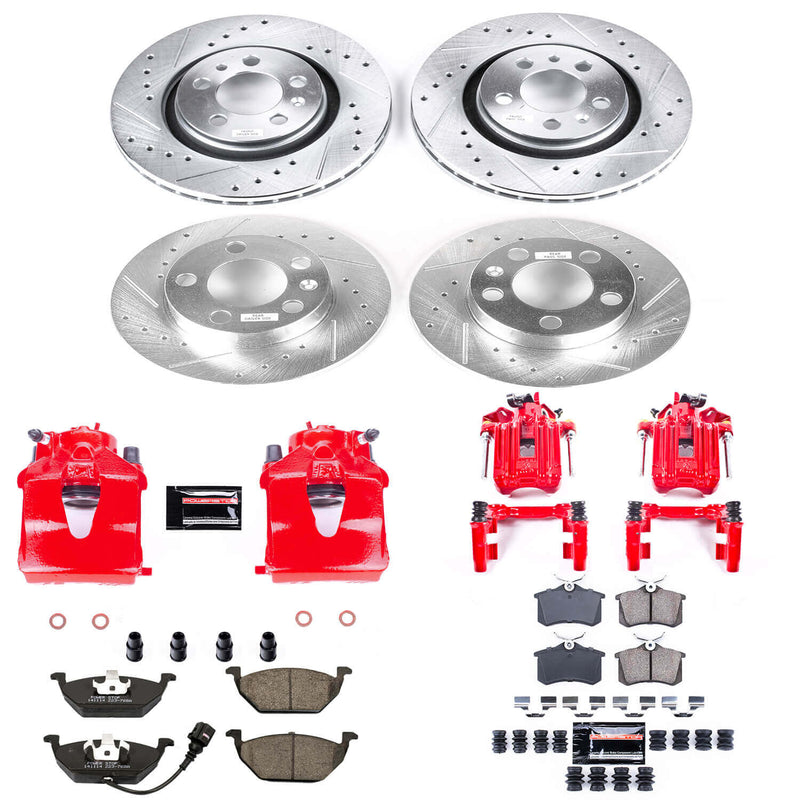 Power Stop KC840B Z23 Evolution Sport Performance Pad And Rotor Kit With Calipers for 2001-2003 Volkswagen Jetta product image