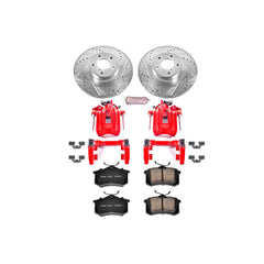 Power Stop KC847 Z23 Evolution Sport Performance 1-Click Brake Kit With Calipers (Rear) for 2001-2005 Volkswagen Jetta product image
