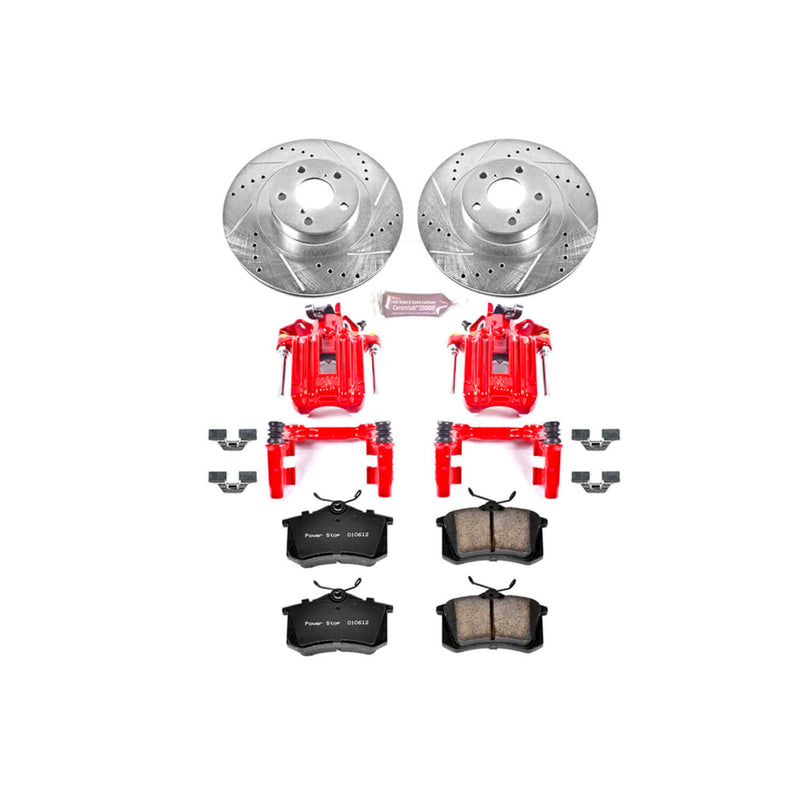 Power Stop KC847 Z23 Evolution Sport Performance 1-Click Brake Kit With Calipers (Rear) for 2001-2005 Volkswagen Jetta product image