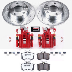 Power Stop KC849-26 Z26 Street Warrior 1-Click Rear Brake Kit With Calipers for 1998-2001 Audi A6 product image