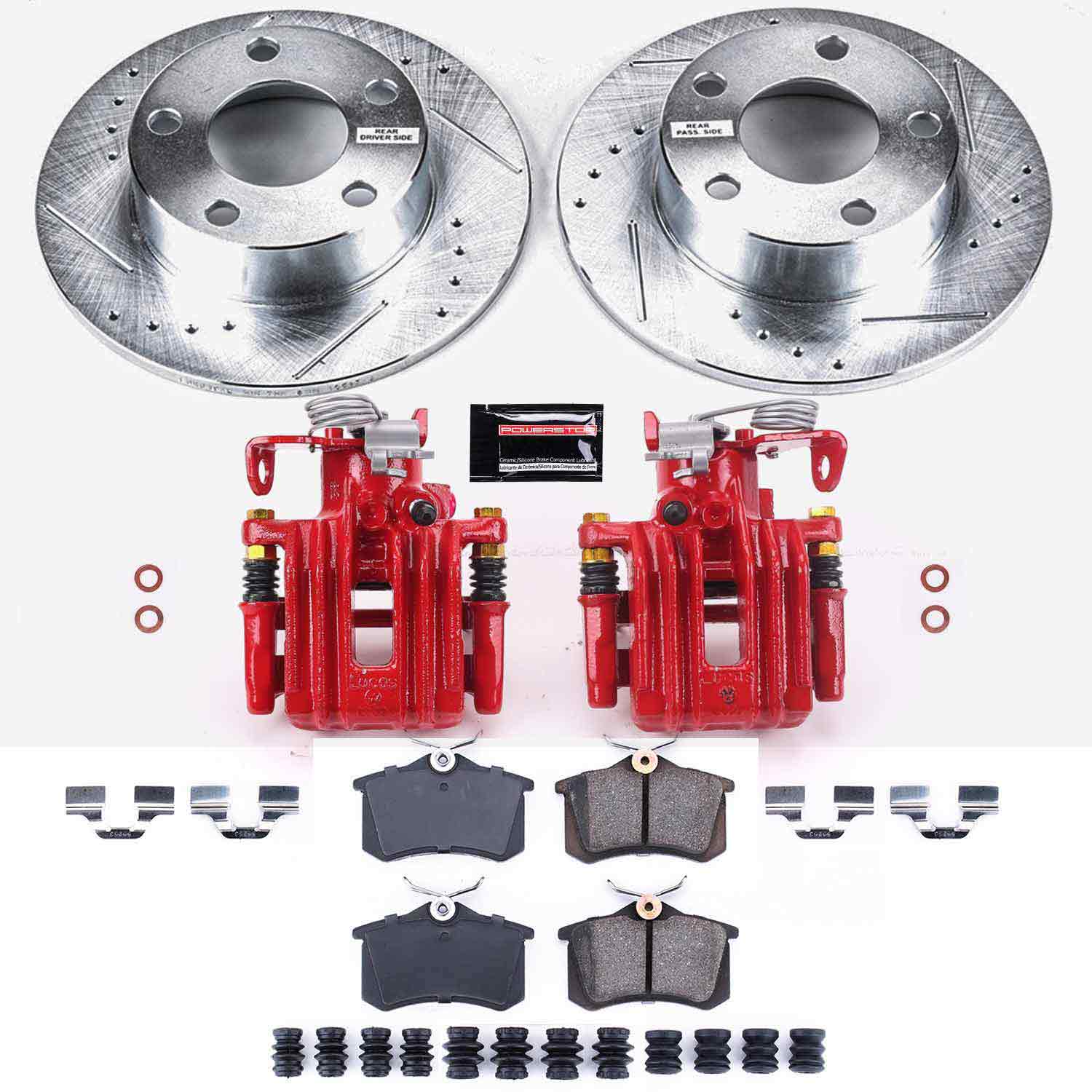 Power Stop KC849 Z23 Evolution Sport Rear Brake Kit for 1998-2001 Audi A6 product image
