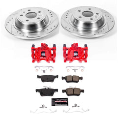 Power Stop KC8533 Rear Z23 Evolution Sport Performance 1-Click Pad And Rotor Kit With Calipers for 2017-2018 Ford Fusion Platinum, Platinum Hybrid, S, S Hybrid, SE, SE Hybrid, Titanium product image
