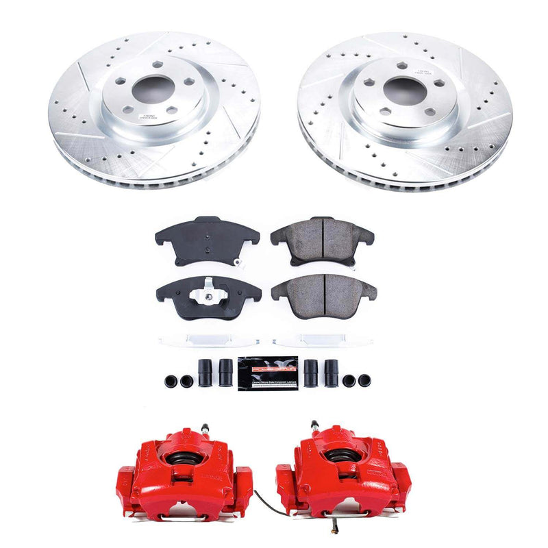 Power Stop KC8540 Front Z23 Evolution Sport Performance Pad And Rotor Kit With Calipers for 2019-2020 Ford Police Responder Hybrid product image