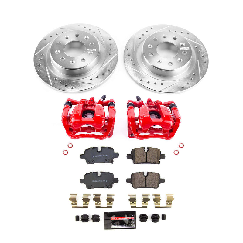 Power Stop KC8676 Rear Z23 Evolution Sport Performance 1-Click Pad And Rotor Kit With Calipers for 2022-2024 Chevrolet Equinox product image