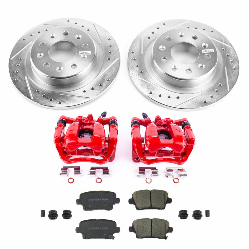 Power Stop KC8677 Rear Z23 Evolution Sport Performance 1-Click Pad And Rotor Kit With Calipers for 2019 Buick Regal Sportback Avenir, Base, Essence, Preferred, Preferred Ii product image