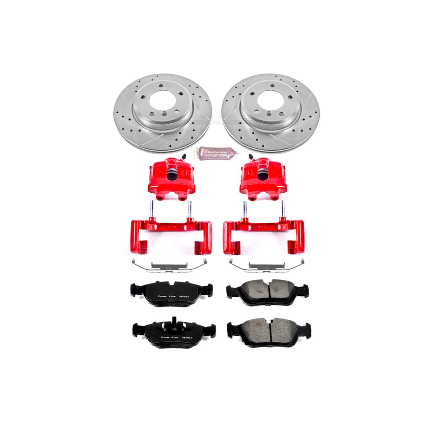 Power Stop KC868 Z23 Evolution Sport Performance 1-Click Brake Kit With Calipers (Front) for 2001-2005 BMW 325XI product image