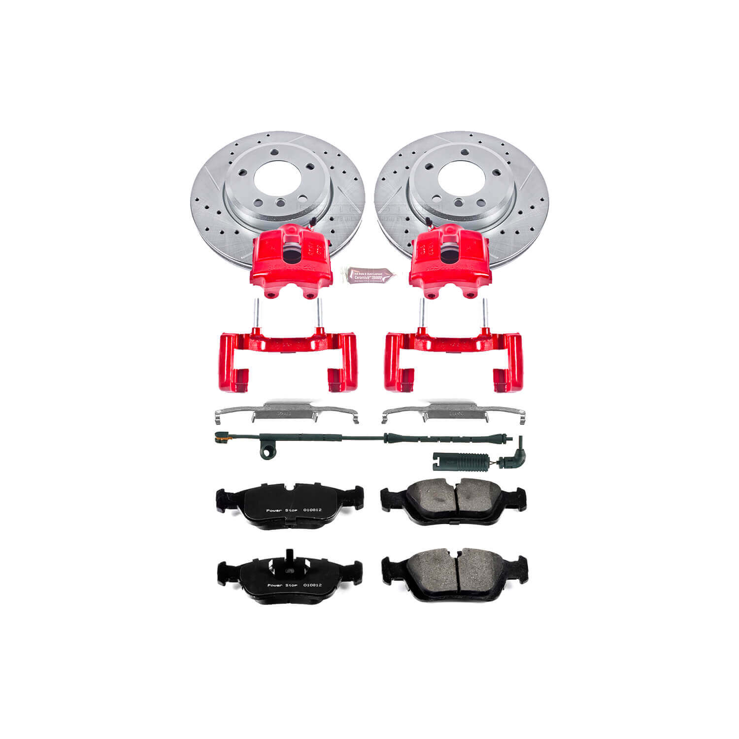 Power Stop KC869 Z23 Evolution Sport Performance 1-Click Brake Kit With Calipers (Front) for 1999-2008 BMW 323CI - Convertible product image