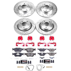 Power Stop KC871 Z23 Evolution Sport Performance 1-Click Brake Kit With Calipers (Front And Rear) for 1999-2006 BMW 323CI Convertible product image