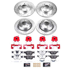 Power Stop KC873-26 Z26 Extreme Street Warrior 1-Click Brake Kit With Calipers (Front And Rear) for 2003-2008 BMW Z4 3.0I product image